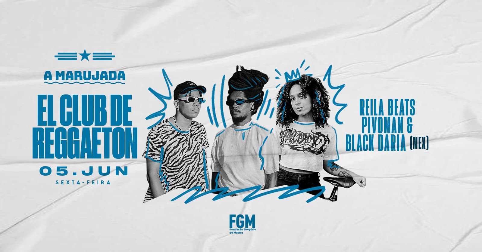 EL CLUB DE REGGAETON: Reila Beats convida Pivoman (Noite Transatlântica) e Black Daria (MEX)